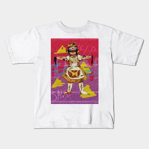 Withered Chica Gijinka Kids T-Shirt by spaceagebarbie